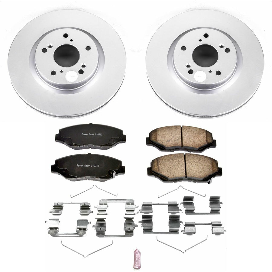 Power Stop Front CRK6488 Z17 Evolution Geomet Coated Brake Kit For Honda CR-V 2012-2016 [Model Specific]