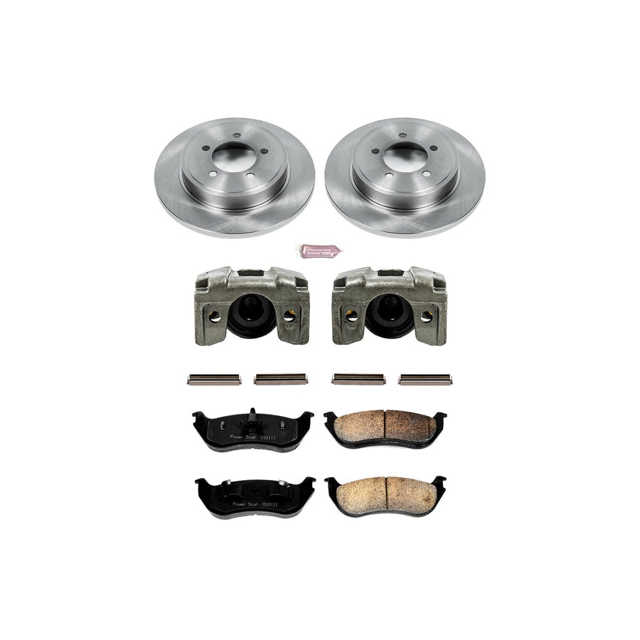 Power Stop KCOE3150 1-Click OE Replacement Brake Kit with Calipers For Ford Explorer 2002-2005, Mercury Mountaineer 2002-2006 Autospecialty [Model Specific]