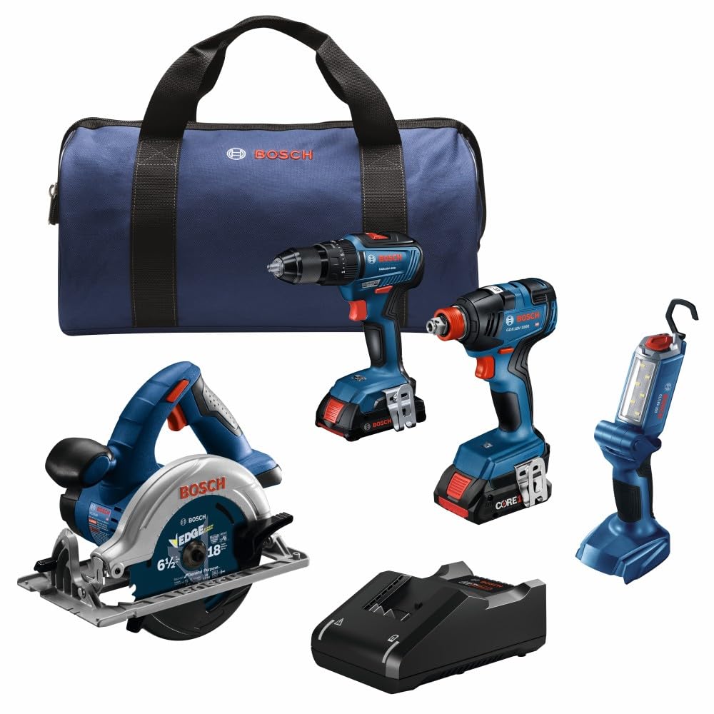 18V BOSCH GXL18V-497B23 4-Tool Combo Kit