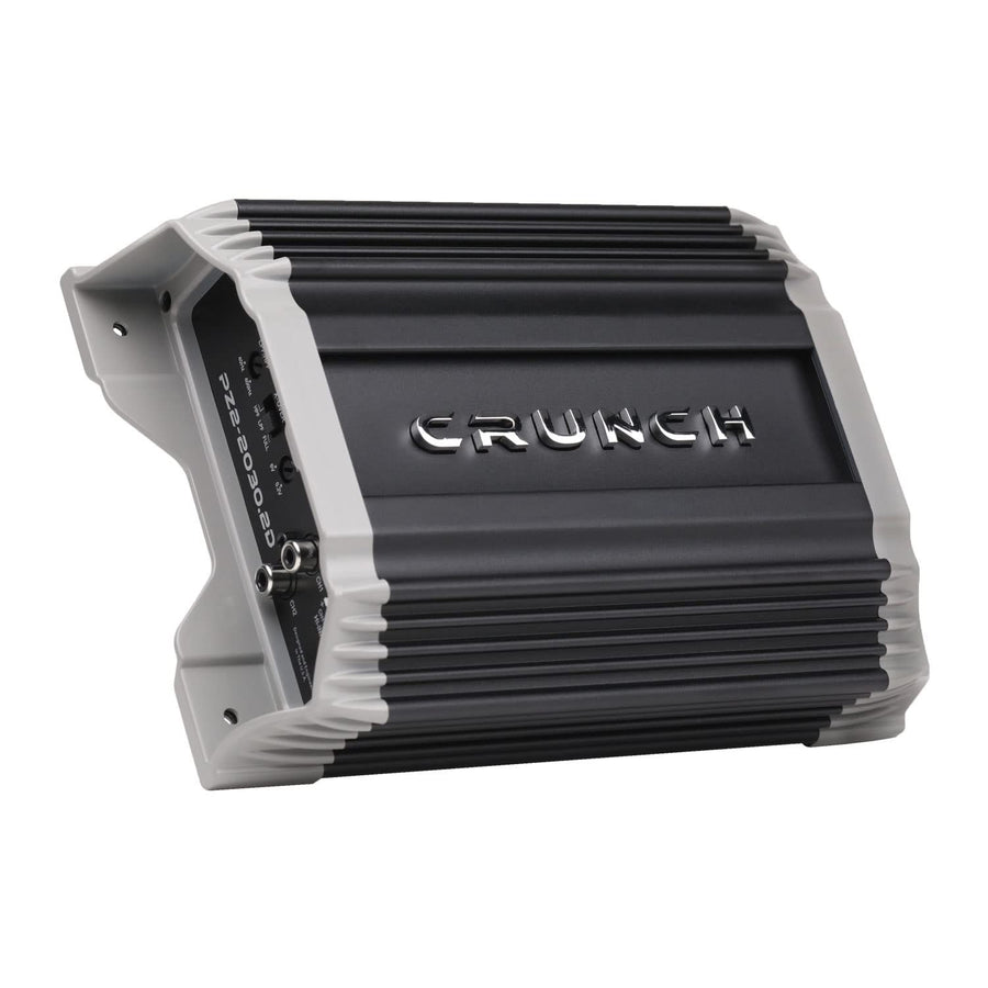 POWERZONE Crunch PZ2-2030.2D 2000 Watt Mono Amplifier, 2-Channel Car Audio Amplifier, Bass Remote Included