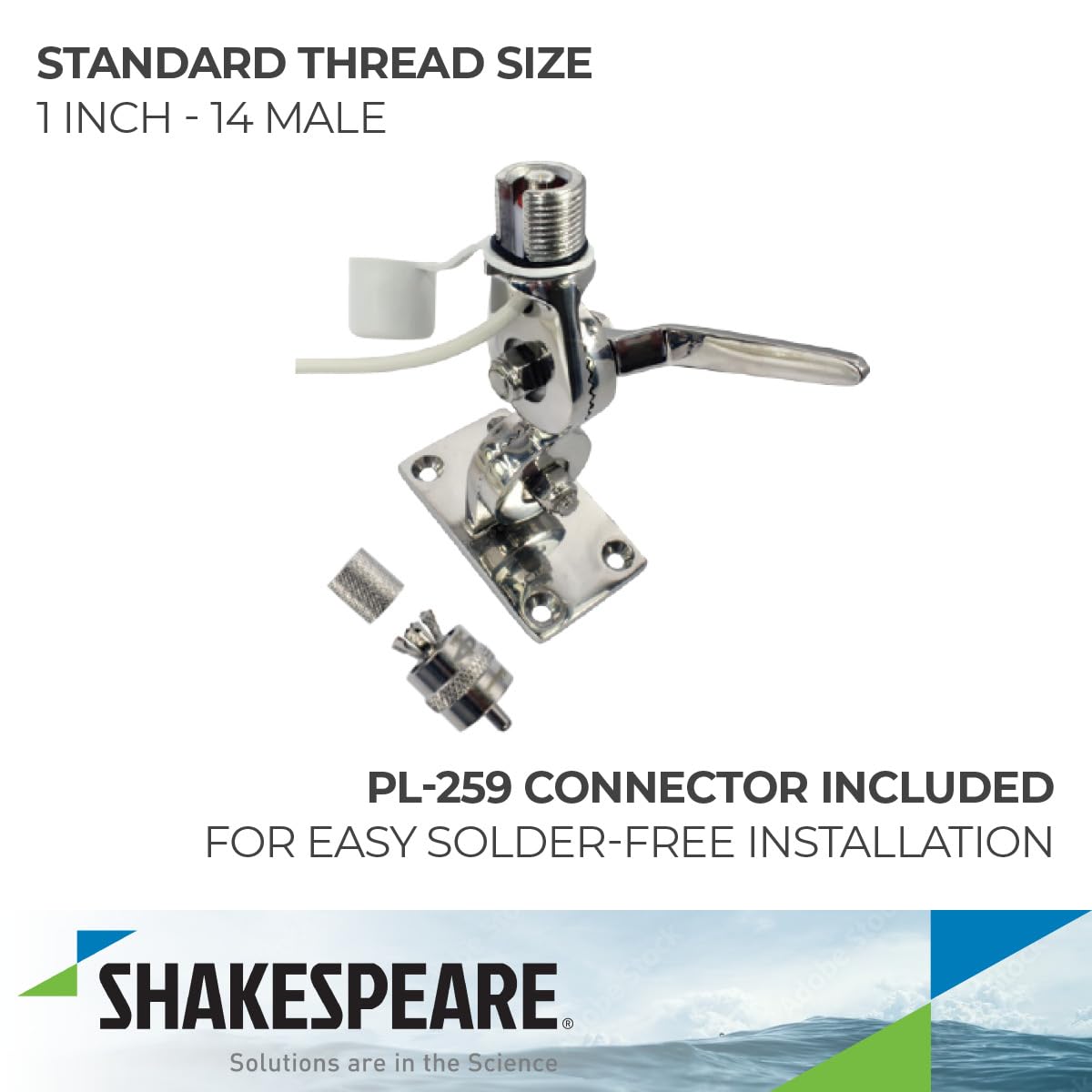 QuickConnect Shakespeare QCM-S Stainless Steel Mount