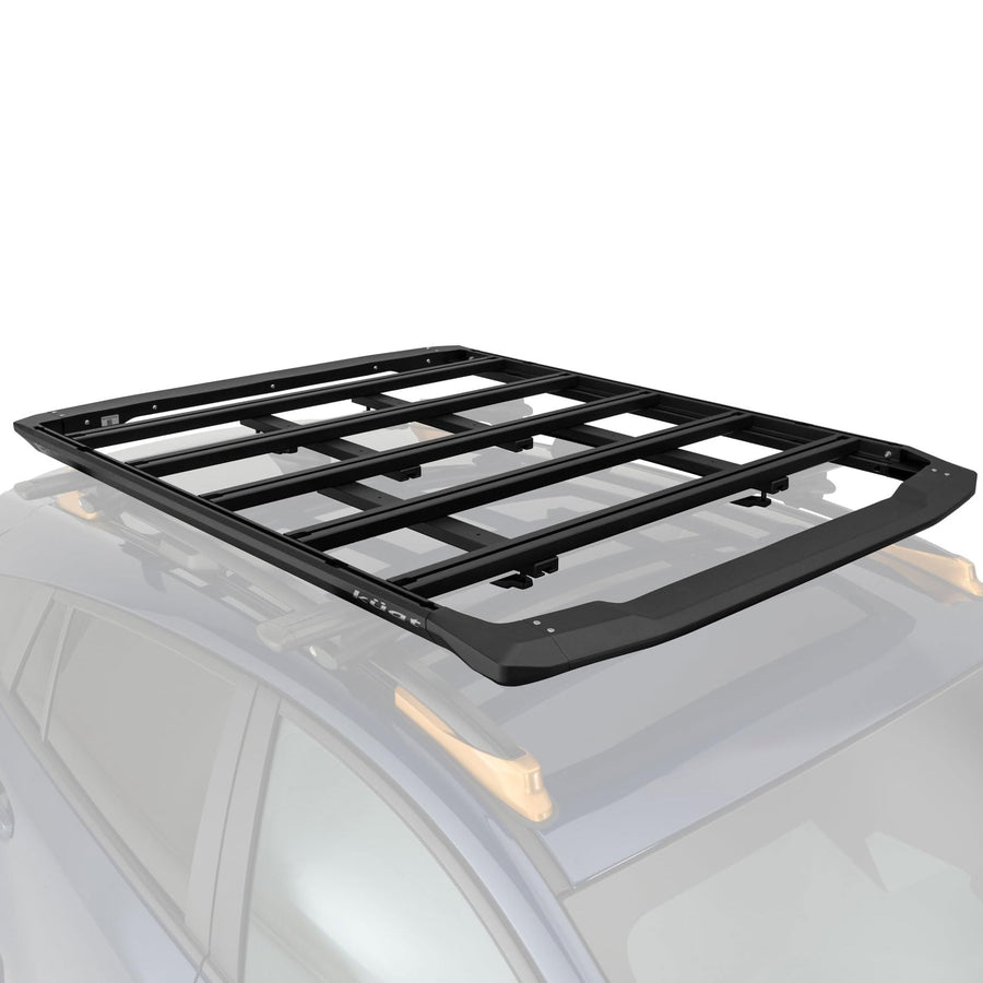DEK KUAT Crossbar Mounted Rooftop Platform Rack Non-Lit with Adjustable Crossbars and Universal Secure Mounting System, 300lbs Capacity, 54" W x 80" L