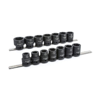 14 Pc. GEARWRENCH 3/4" Drive 6 Point Standard Impact SAE Socket Set - 84959, Multi