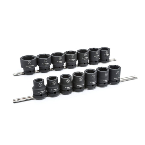 14 Pc. GEARWRENCH 3/4" Drive 6 Point Standard Impact SAE Socket Set - 84959, Multi