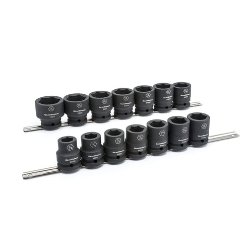 14 Pc. GEARWRENCH 3/4" Drive 6 Point Standard Impact SAE Socket Set - 84959, Multi