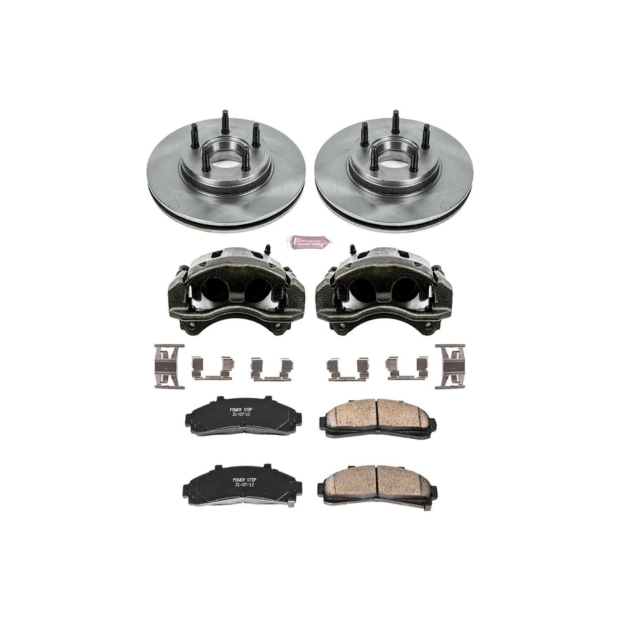 Power Stop KCOE7070 1-Click OE Replacement Brake Kit with Calipers For Ford Ranger Autospecialty 1995-1997 [Model Specific]