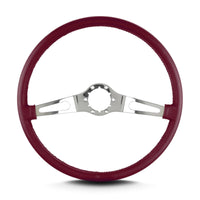 Burgandy Lecarra 66203 Teardrop 2 Spoke 15" Polished Thin Grip