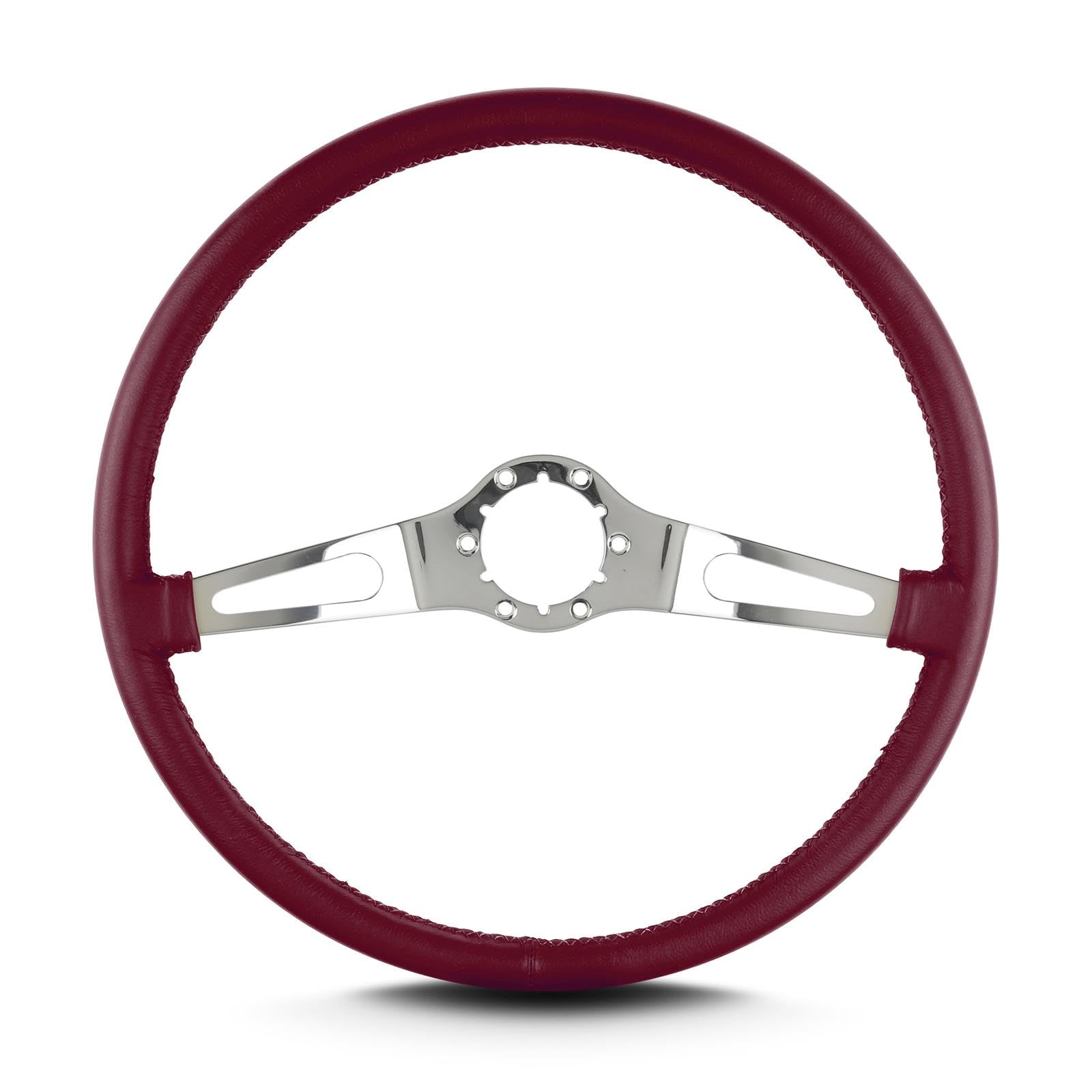 Burgandy Lecarra 66203 Teardrop 2 Spoke 15" Polished Thin Grip