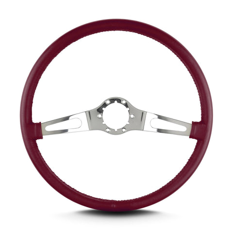 Burgandy Lecarra 66203 Teardrop 2 Spoke 15" Polished Thin Grip