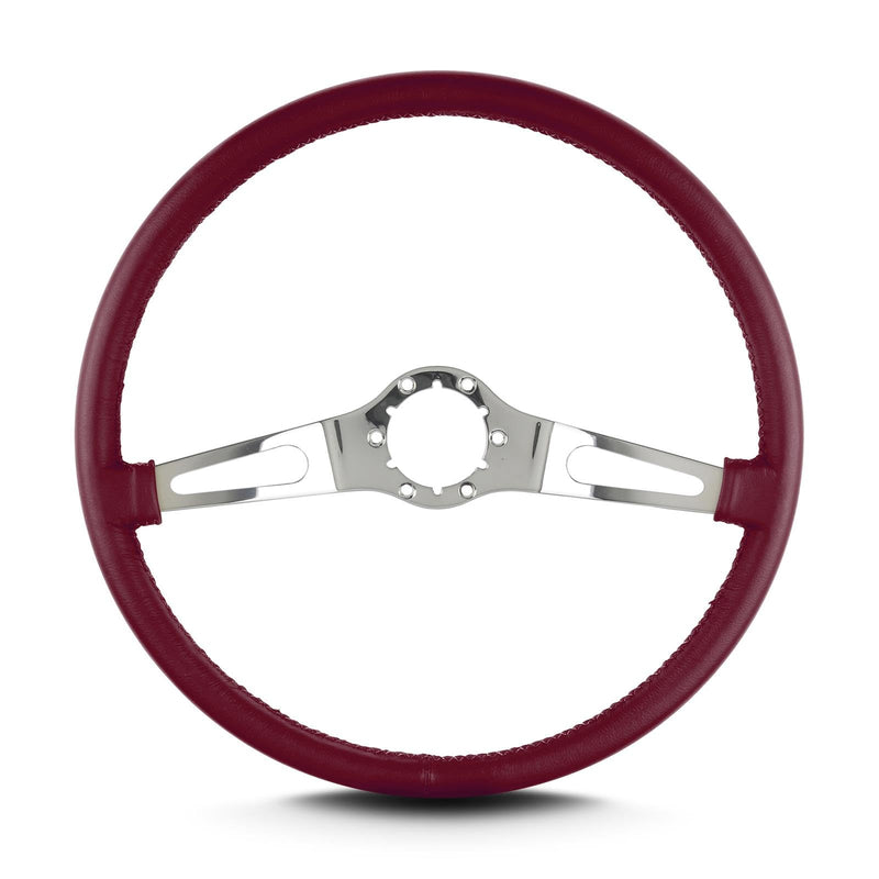 Burgandy Lecarra 66203 Teardrop 2 Spoke 15" Polished Thin Grip