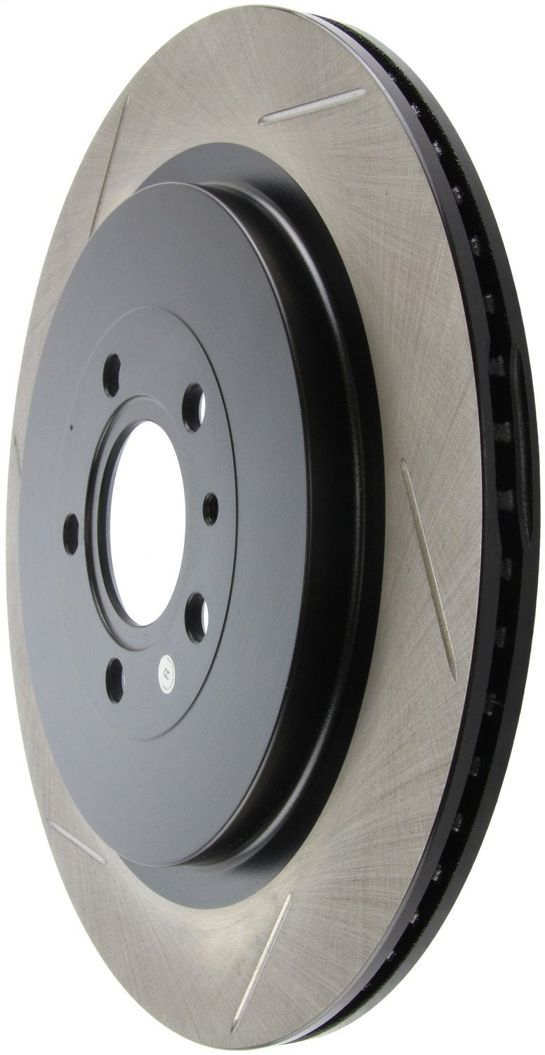 Rear Right StopTech 126.61105SR Automotive Replacement Sport Slotted Disc Brake Rotor Fits Select 2013-2014 Ford Mustang