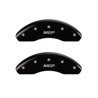 Caliper Covers MGP 38022SMGPBK Black Powder Coat Finish 'MGP' Engraved Caliper Cover with Silver Characters, (Set of 4)