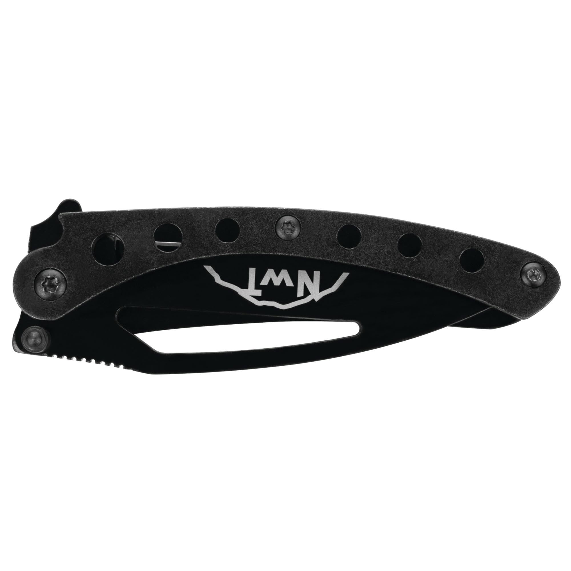 Aneko Performance Tool 5.5-Inch Stainless Steel Pocket Knife, Black