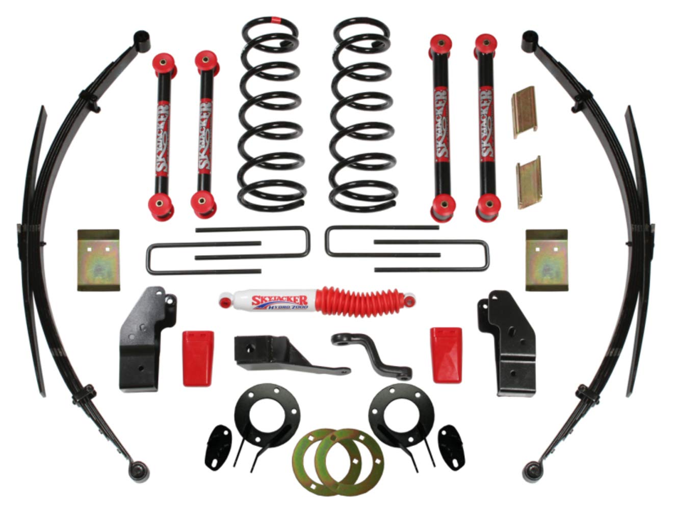 Skyjacker Lift Components D452KS - Skyjacker 4WD Suspension Lift Kits Suspension Lift - 4WD - 4.0-4.5 in. Front - Leveled Rear - Compatible with- Ram 2500-3500 Pickup - Diesel - 8.0L V10 - Kit