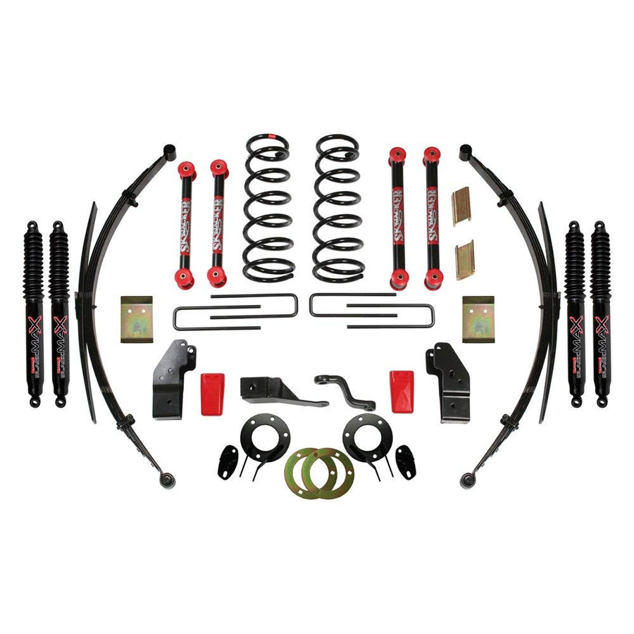 Skyjacker Suspension Lift Kit D502KS-B w/Shock Black MAX Shocks 5 in. Lift