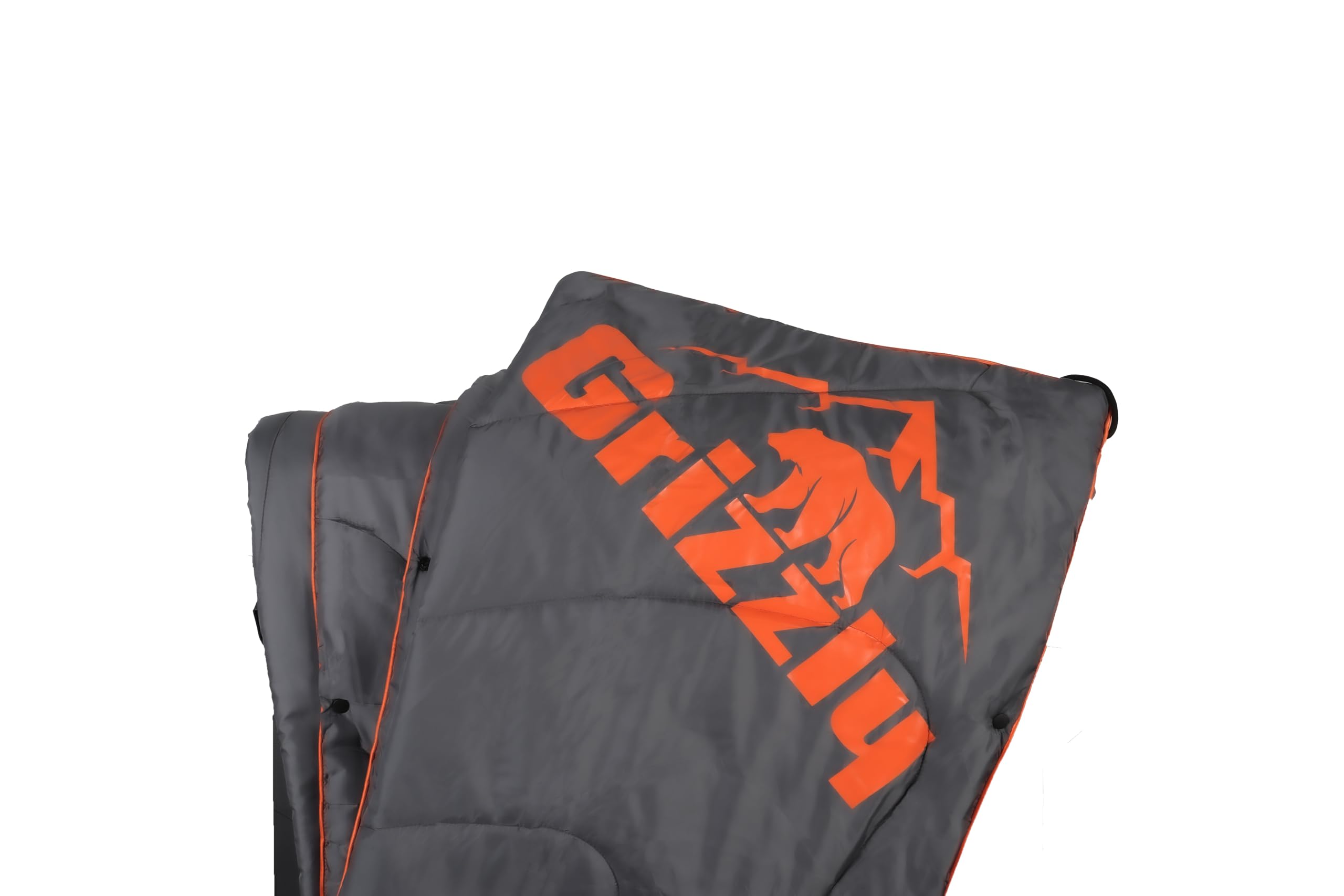 Outdoor Grizzly Blanket | Camping Hiking Hunting Fishing Outdoor Park | Weather Resistant | Carrying Case | Cape or Sleeping Bag | Charcoal/Orange