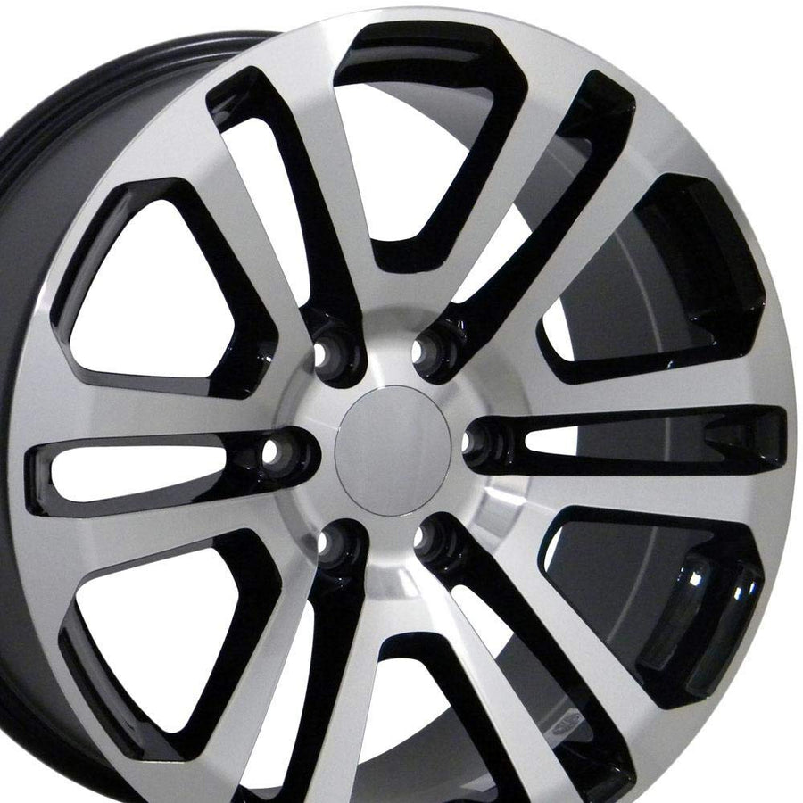 Black Machined Wheel OE Wheels LLC CV99-20090-6550-31MB Painted (20 x 9. inches /6 x 139 mm, 31 mm Offset)