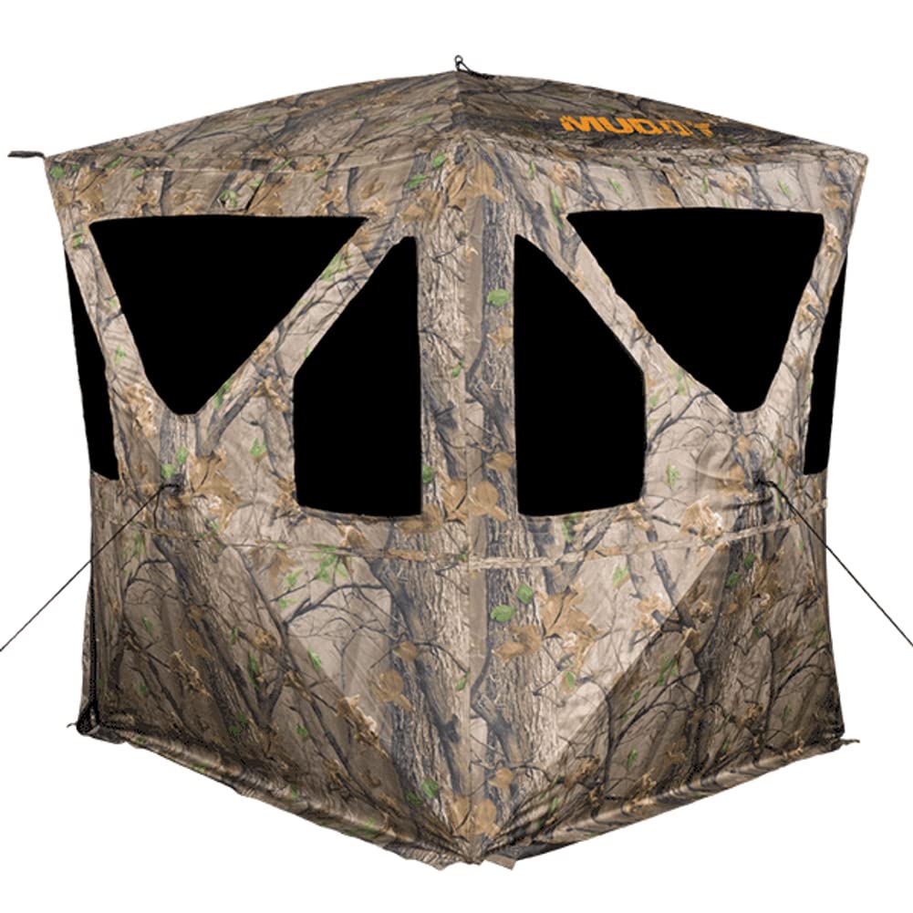 Muddy Whitetail Hunting Deer Buck Hog Silent Standing Height 64” Epic Camo Pattern Ravage Ground Blind