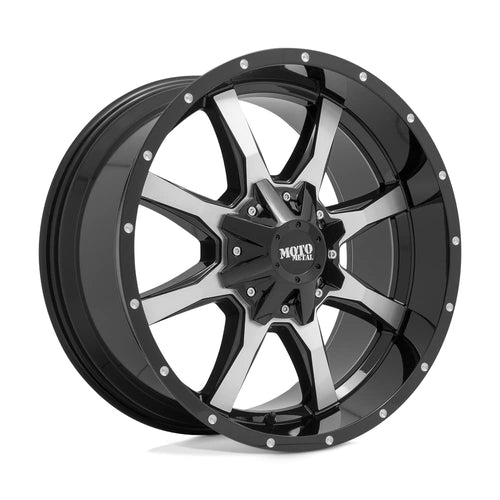 Moto Metal 22X12 MO970 6X135/5.5 G-BLK MACH -44MM - MO97022267344N