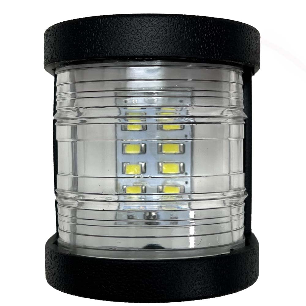 Marine Sport Lighting WHITE LED Marine Masthead Light Fit 12V-24V Mast or Stern light with Black Shell MSMH12BSW