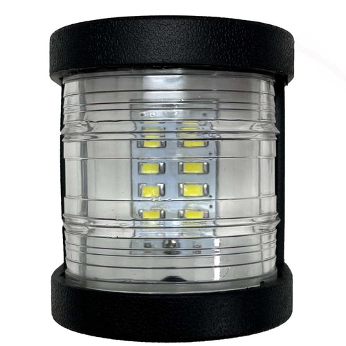 Marine Sport Lighting WHITE LED Marine Masthead Light Fit 12V-24V Mast or Stern light with Black Shell MSMH12BSW