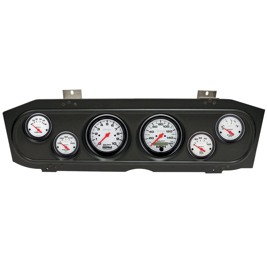 AutoMeter Dash Kit Direct Fit, (3 3/8" X2, 2 1/16" X4), MERC Cougar 69-70, Phantom (2913-09)