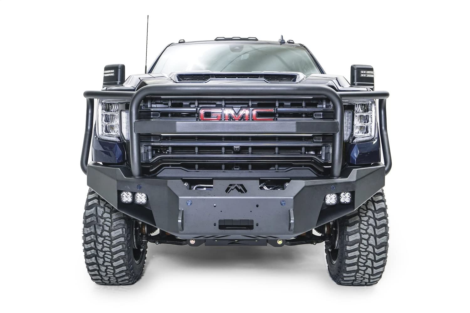 Fab Fours Full Width GM20-A5050-B Premium Raw Front Winch HD Bumper