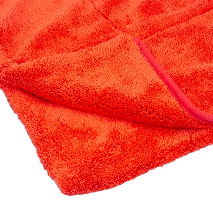 Big Red Maxshine Microfiber Towel (1000GSM) - Large Plush, Rinse-Free, Double-Sided Detailing for Cars (20”x28” / 51x71cm), Professional Auto Detailing Towel