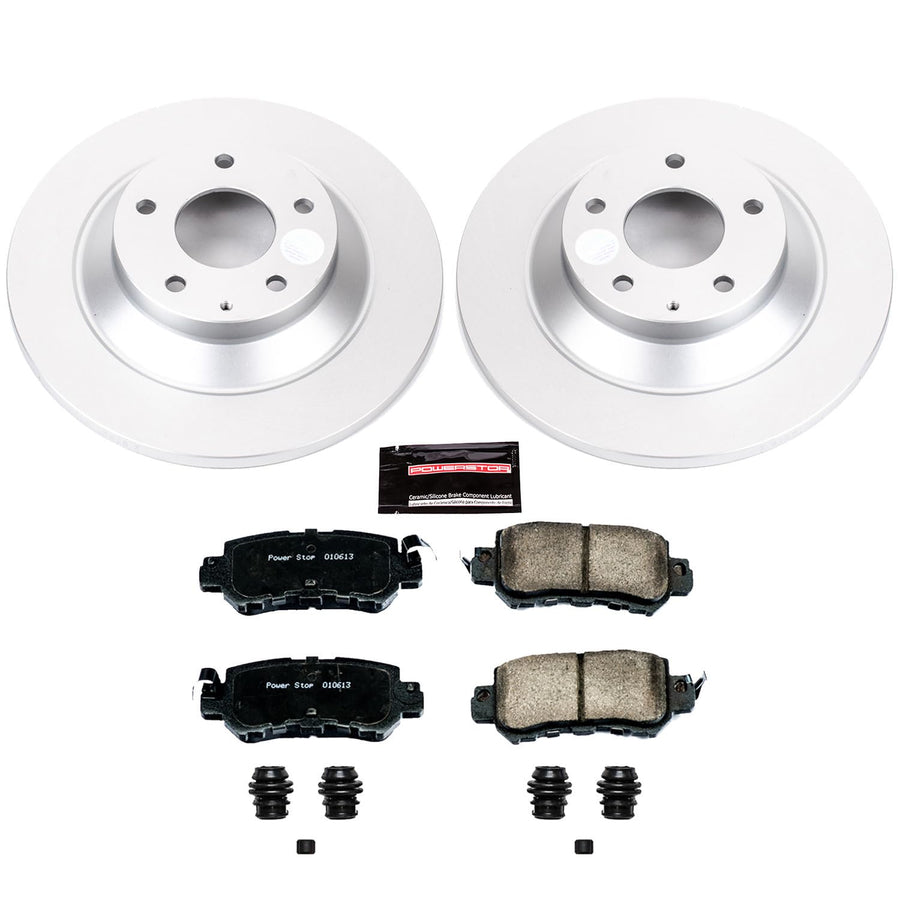Power Stop Rear CRK6964 Z17 Evolution Geomet Coated Brake Kit For Mazda CX-5 2013-2015 [Model Specific]