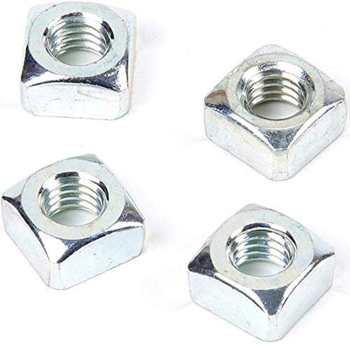 Service Kit WARN 98278 - Zinc Plated Square Nut: 7/16"-14, 4 Pack
