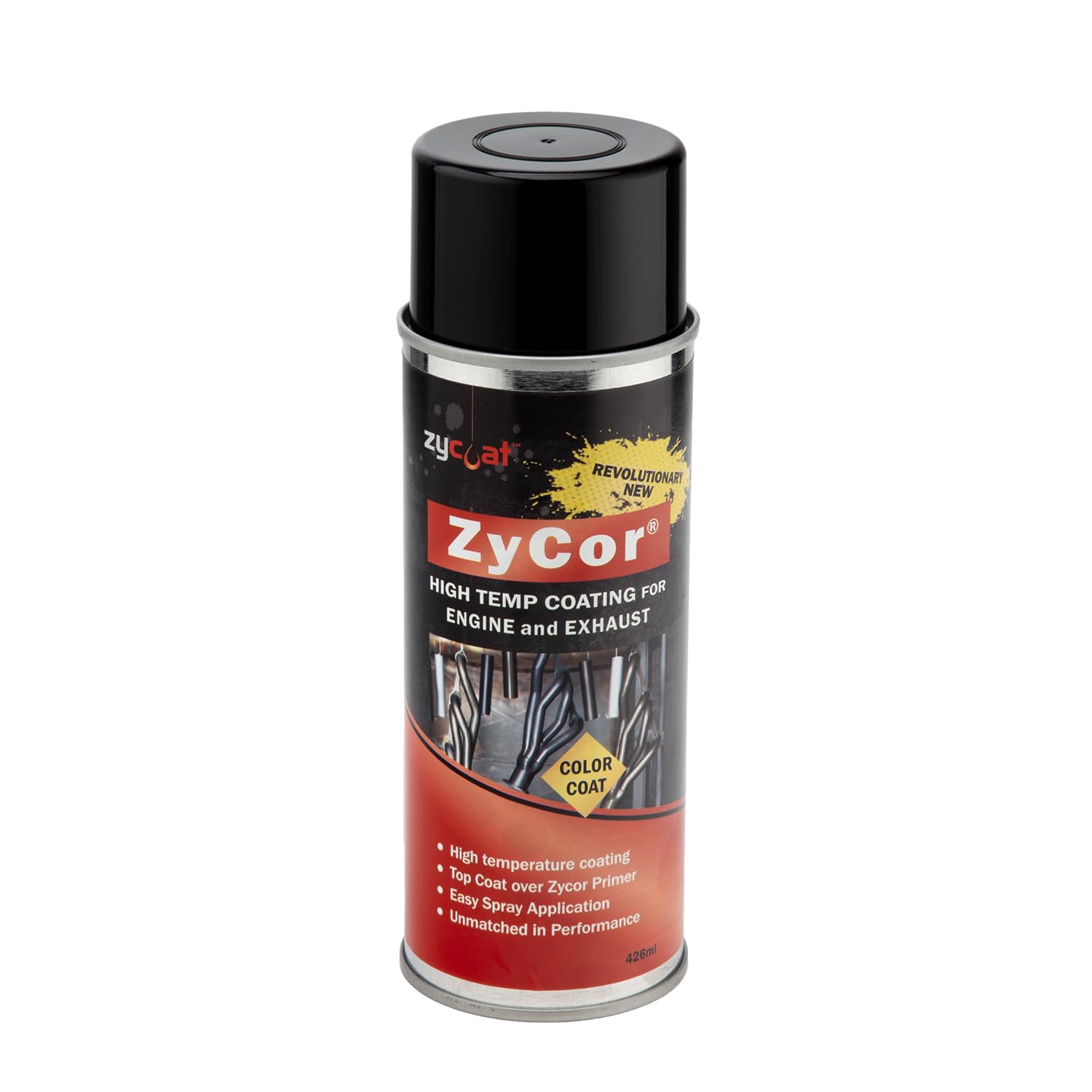 ZyCoat 18013 ZyCor DIY High Temperature Aerosol Coating - Gasser White Color Coat, 13 Ounce