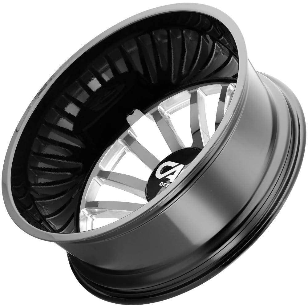 SUMMIT CALI OFF-ROAD DUALLY Gloss Black Wheel with Painted (20 x 8.25 inches /8 x 200 mm, 192 mm Offset)