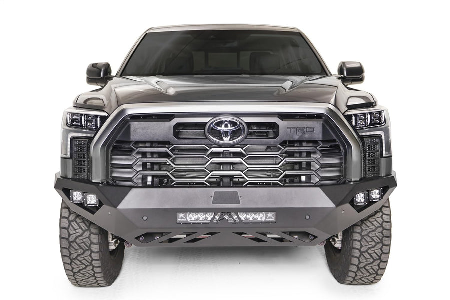 Fab Fours Vengeance TT22-D5451-1 Front Bumper fits 22-23 Toyota Tundra - 2 Stage Black Powder Coated - No Guard