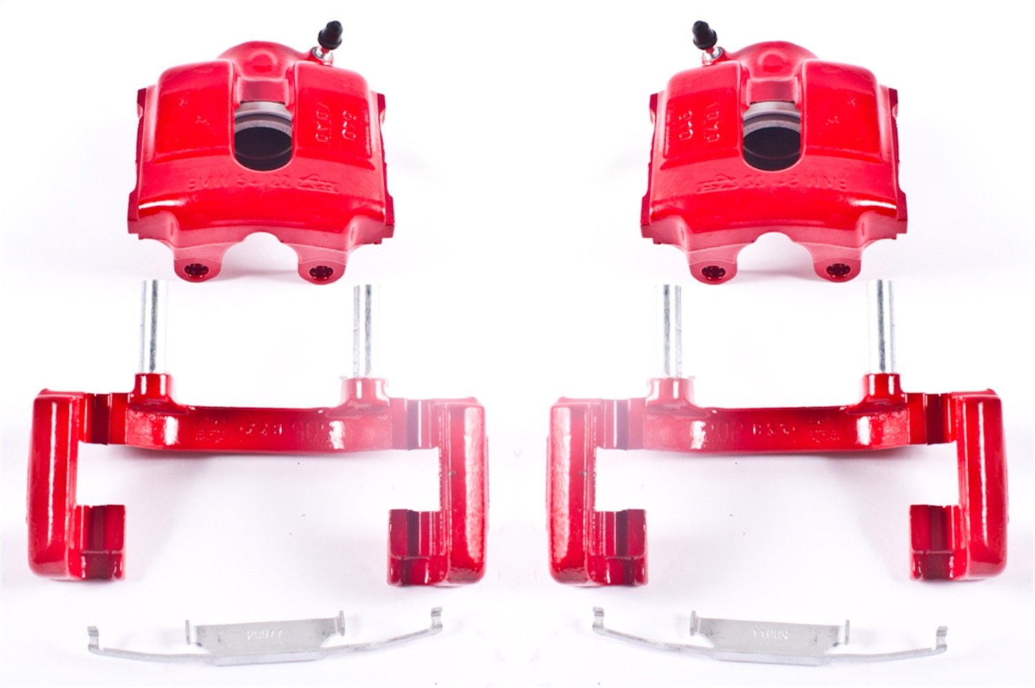 Power Stop Caliper Set For BMW 3, BMW 320i, BMW 325Ci, BMW 325i, BMW 325xi, BMW 328i, BMW Z3, BMW Z4 [Model Specific] Front Pair of High-Temp Red Powder Coated Calipers S1618A