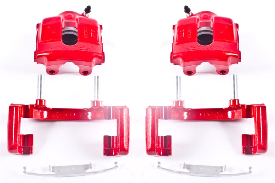 Power Stop Caliper Set For BMW 3, BMW 320i, BMW 325Ci, BMW 325i, BMW 325xi, BMW 328i, BMW Z3, BMW Z4 [Model Specific] Front Pair of High-Temp Red Powder Coated Calipers S1618A
