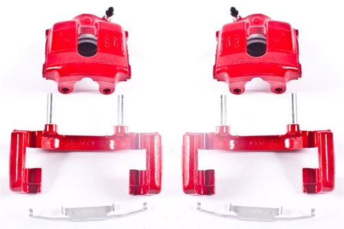 Power Stop Caliper Set For BMW 3, BMW 320i, BMW 325Ci, BMW 325i, BMW 325xi, BMW 328i, BMW Z3, BMW Z4 [Model Specific] Front Pair of High-Temp Red Powder Coated Calipers S1618A