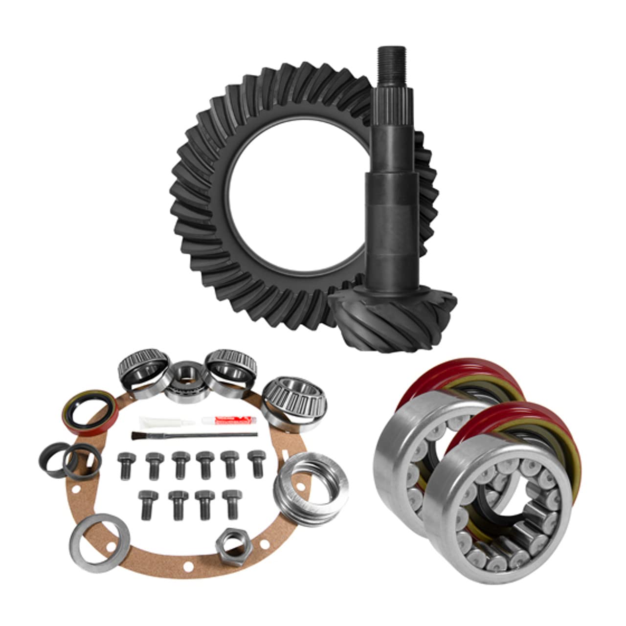 GM 4.11 Rear 8.5" Ring & Pinion, Install Kit, Axle Bearings, 1.78" Case Journal
