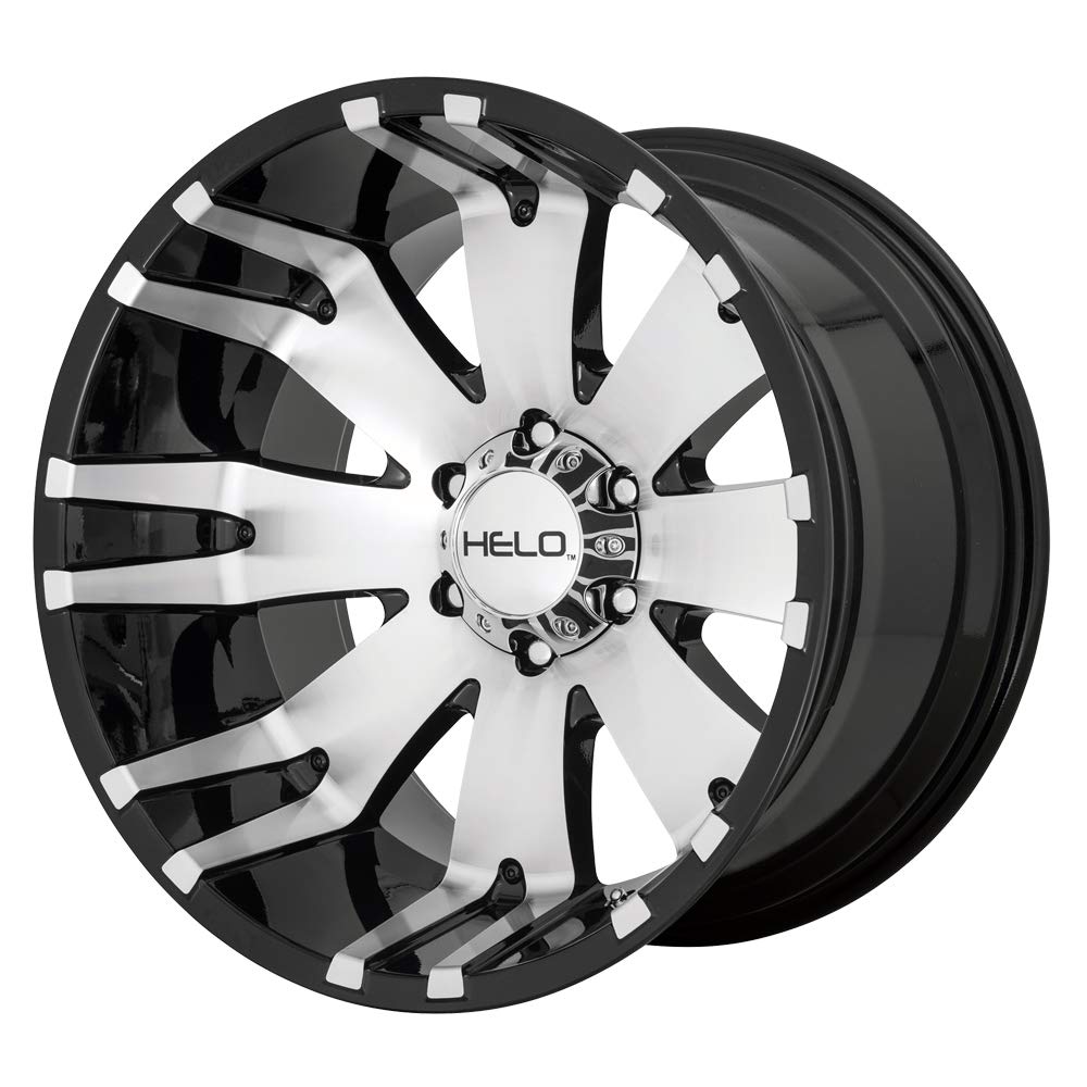 20x12 Helo He917 8x165.1-44et Gloss Black Machined Wheel