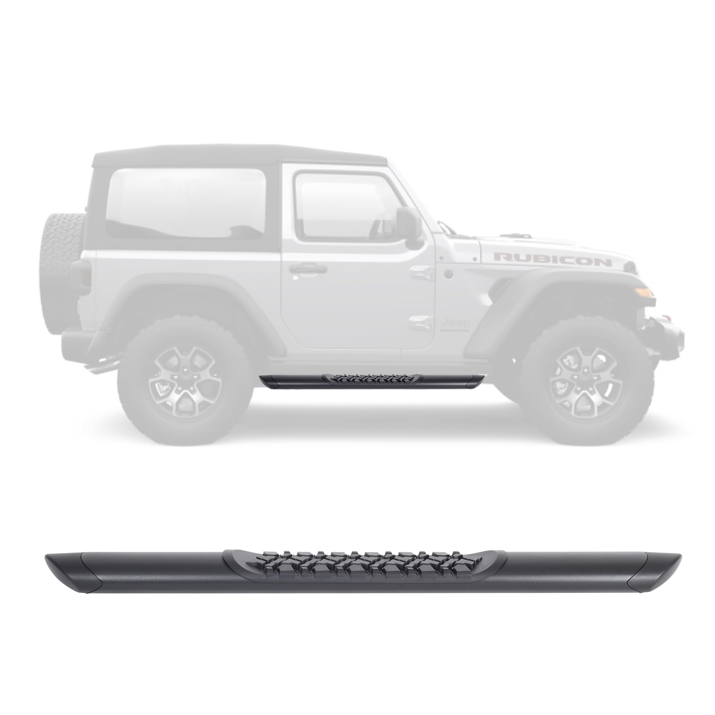 V-Series V3 Side Step Go Rhino Side Steps | 52" Aluminium, Textured Black | V300052T