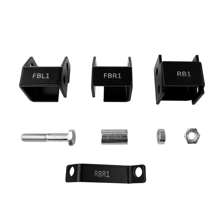 2 inch Demon Powersports Bracket Lift Kit for Honda TRX300, Increases Ground Clearance, Larger Space Between Tires, Fenders to Be Mounted, Powder Coated Better Protection (See Fitments in Description)