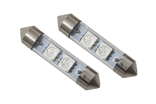 39mm Diode Dynamics SMF2 LED Bulbs (Pair), Green
