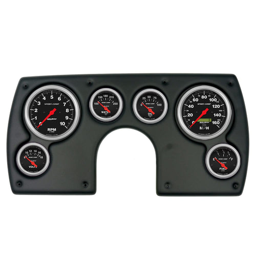 AutoMeter Dash Kit Direct Fit, (3 3/8" X2, 2 1/16" X4), Chevy Camaro 69, Sport-Comp (2921-11)