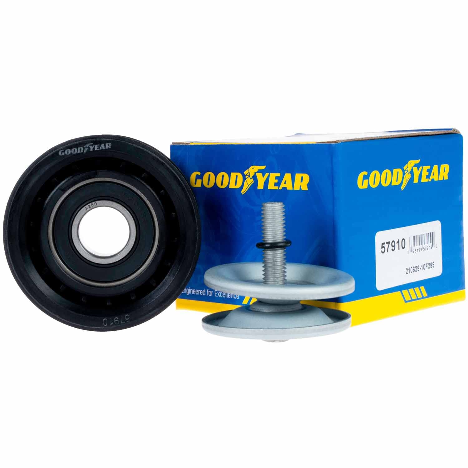 Serpentine Belt Goodyear 57910 Drive Idler or Tensioner Pulley