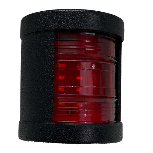 Marine Sport Lighting Bow Light Marine Fit 12V-24V RED LED Port Side light with Black Shell MSSL12BSR