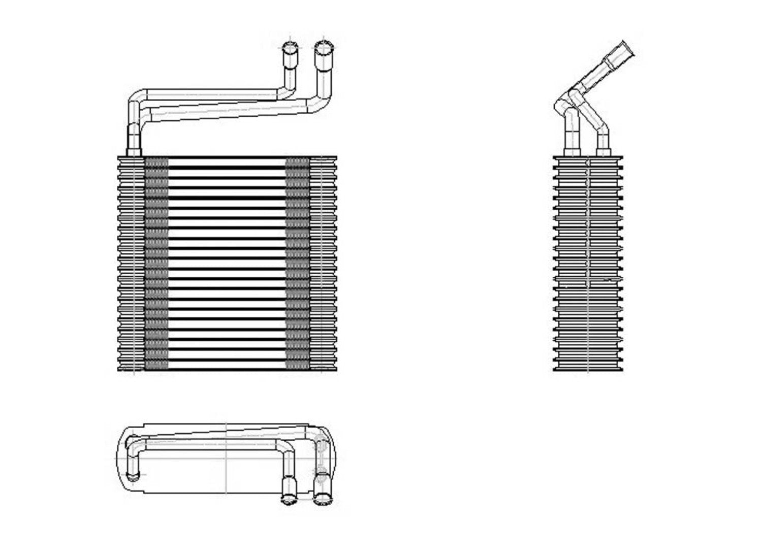 Heater Core TYC 96006 Compatible with 1998-2004 Chevrolet S10 Pickup