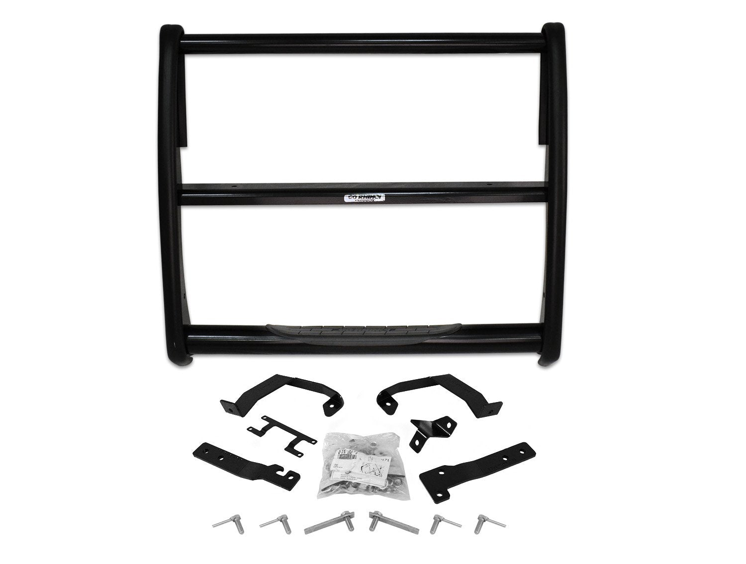 3000 Series Go Rhino Center Grill Guard | Mild Steel, Black | 3295B | Fits 2015-2017 Ford F-150 (Excludes vehicles w/adaptive cruise control)