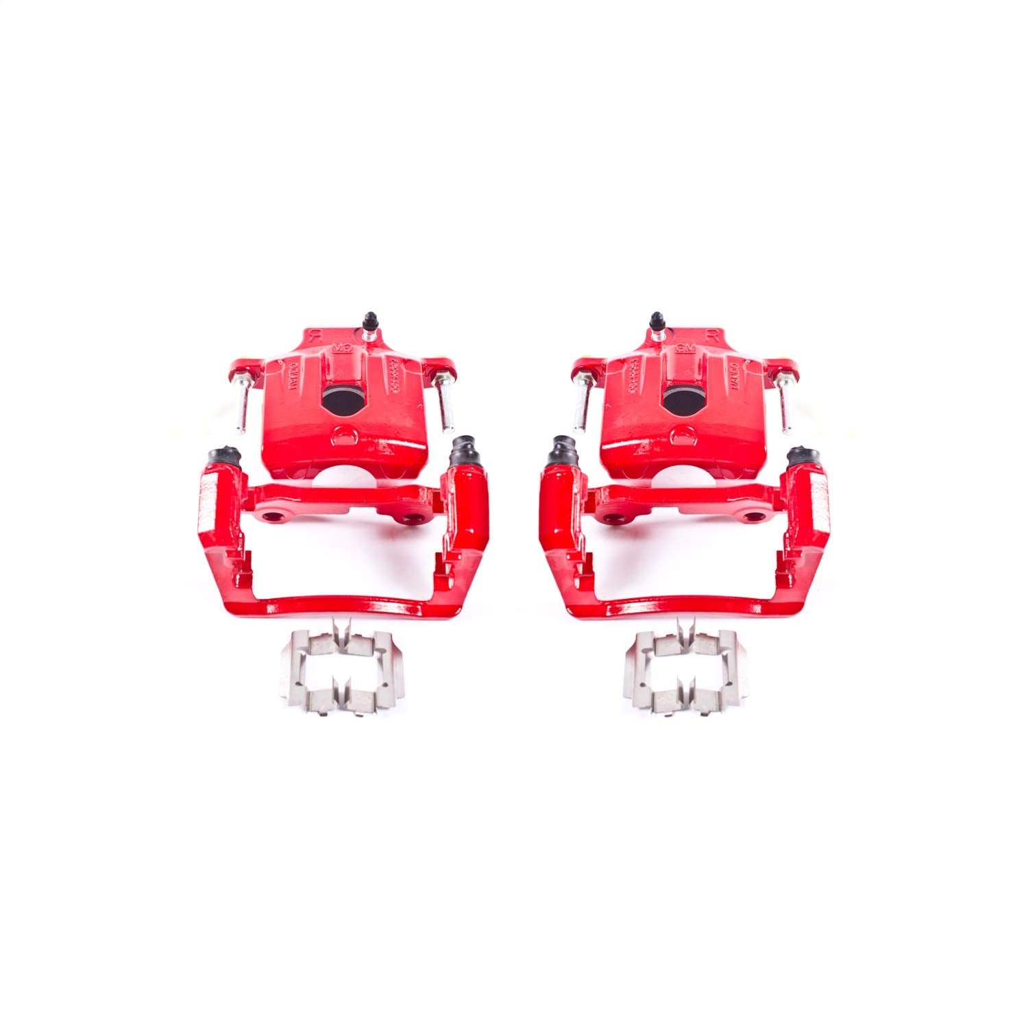 Power Stop S4804 Rear Pair of High-Temp Red Powder Coated Calipers for Rainier, SSR, Trailblazer, Trailblazer EXT, Envoy, Envoy XL, Envoy XUV, Ascender, Olds Bravada, Saab 9-7x [Model Specific]