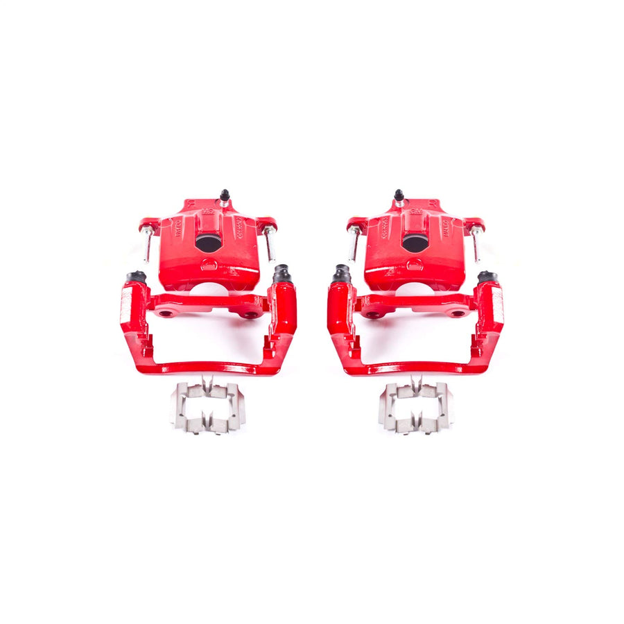 Power Stop S4804 Rear Pair of High-Temp Red Powder Coated Calipers for Rainier, SSR, Trailblazer, Trailblazer EXT, Envoy, Envoy XL, Envoy XUV, Ascender, Olds Bravada, Saab 9-7x [Model Specific]