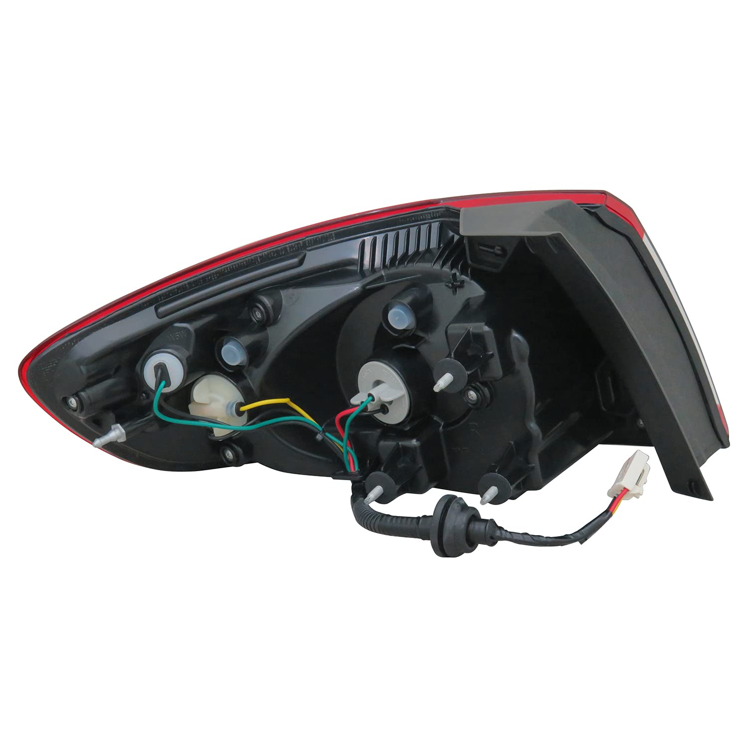 Right TYC Tail Light Assembly Compatible with 2010-2012 Hyundai Santa Fe