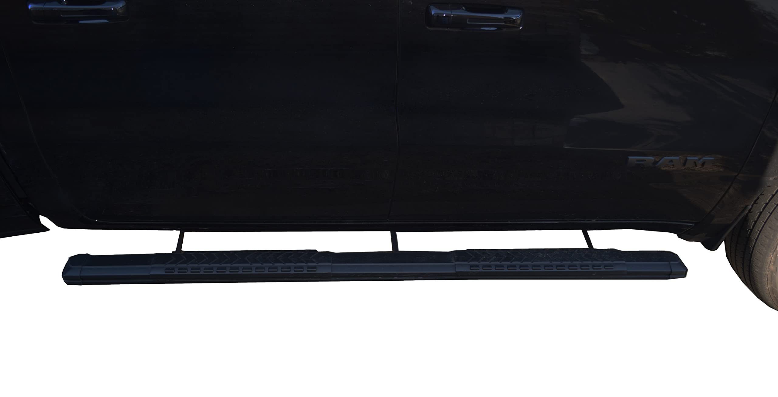 Cutlass Black Horse Running Boards Compatible With 2019-2025 Ram 1500 Crew Cab-RN-DGRAM-19-85-BK